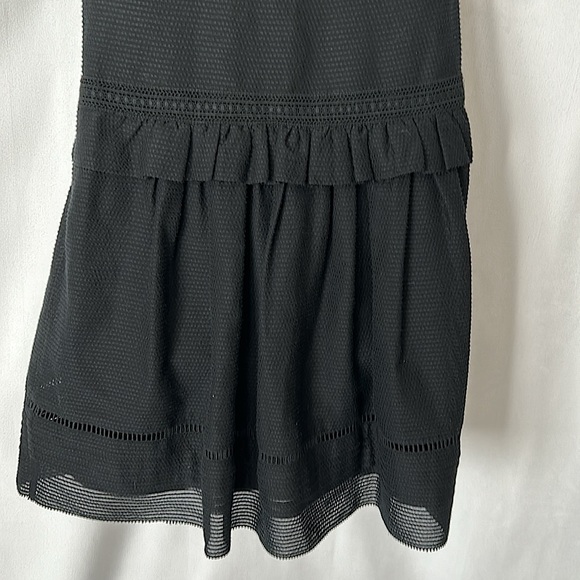 Burberry Brit Authenticated Black Embroidery Cotton Sleeveless Dress *Sz 2* 🌺🌺 - Picture 5 of 7